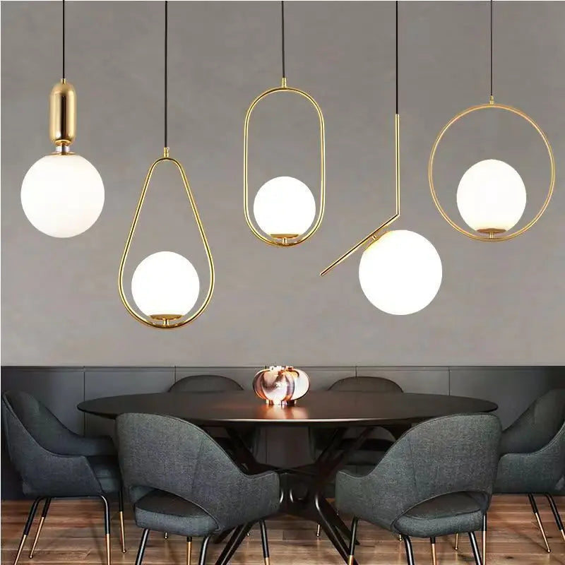 Nøordka Light Ceiling Light Fixtures Nordic Circular Globe Pendant Light Fixture