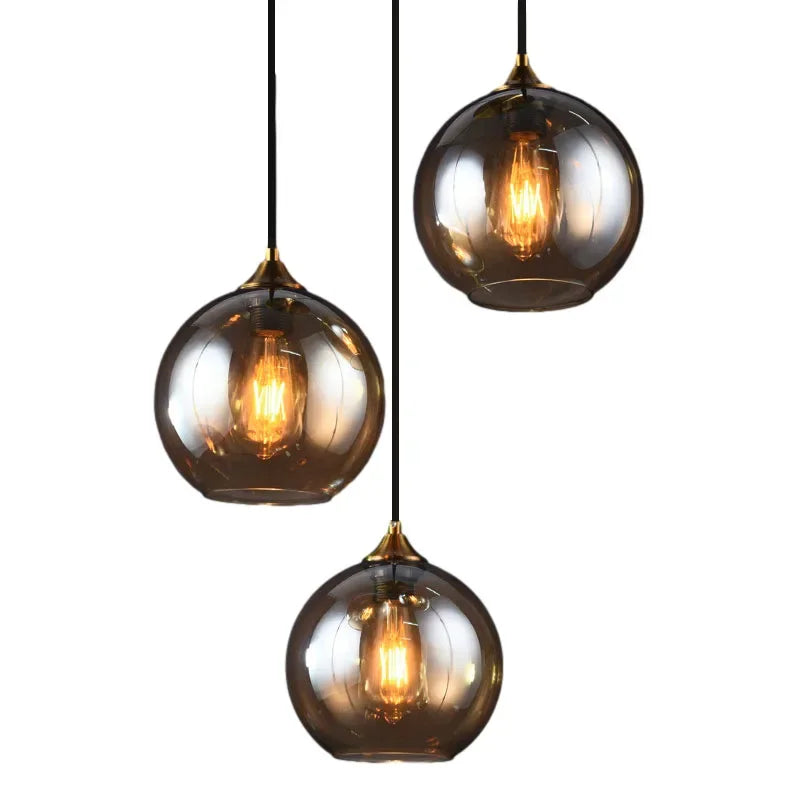 Nøordka Light Ceiling Light Fixtures Nordic LED Glass Ball Pendant Light for Home Decor