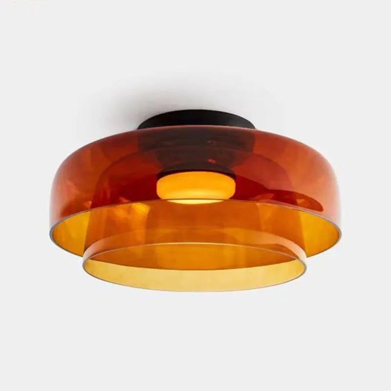 Nøordka Light Ceiling Light Fixtures Nordic Modern Glass Flush Mount Ceiling Light