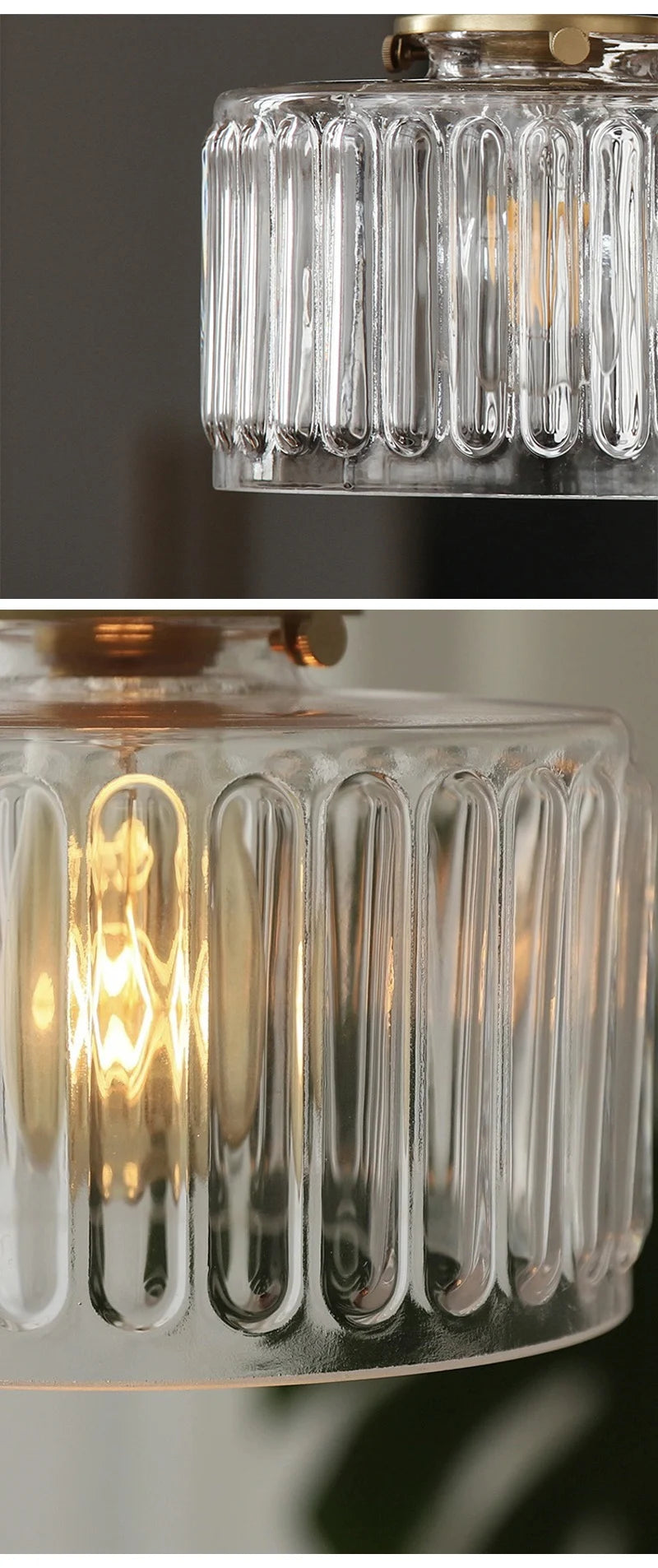 Nøordka Light Ceiling Light Fixtures Retro Patterned Glass Pendant Light Fixture