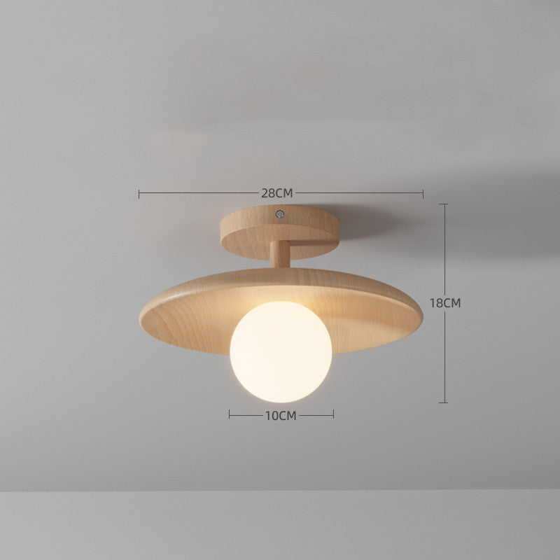 Nøordka Light Ceiling Light Fixtures Simple Personality Log Wind Flush-Mount Ceiling Light
