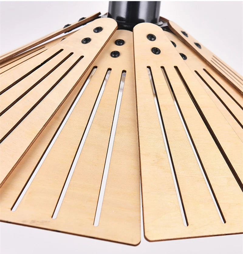 Nøordka Light Ceiling Light Fixtures Wabi-Sabi Style Wood Pendant Light Fixture