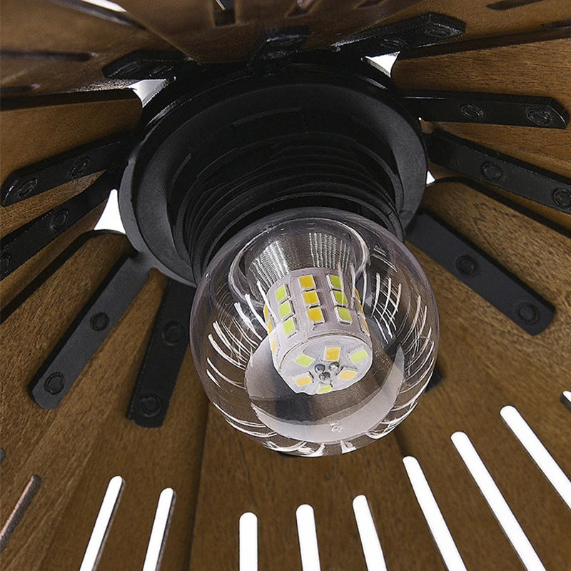 Nøordka Light Ceiling Light Fixtures Wabi-Sabi Style Wood Pendant Light Fixture