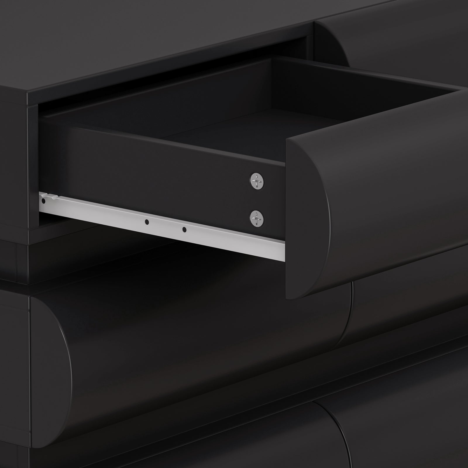 Nøordka Light Dresser Default 32" Black Handle Free Modern 8 Drawer Dresser