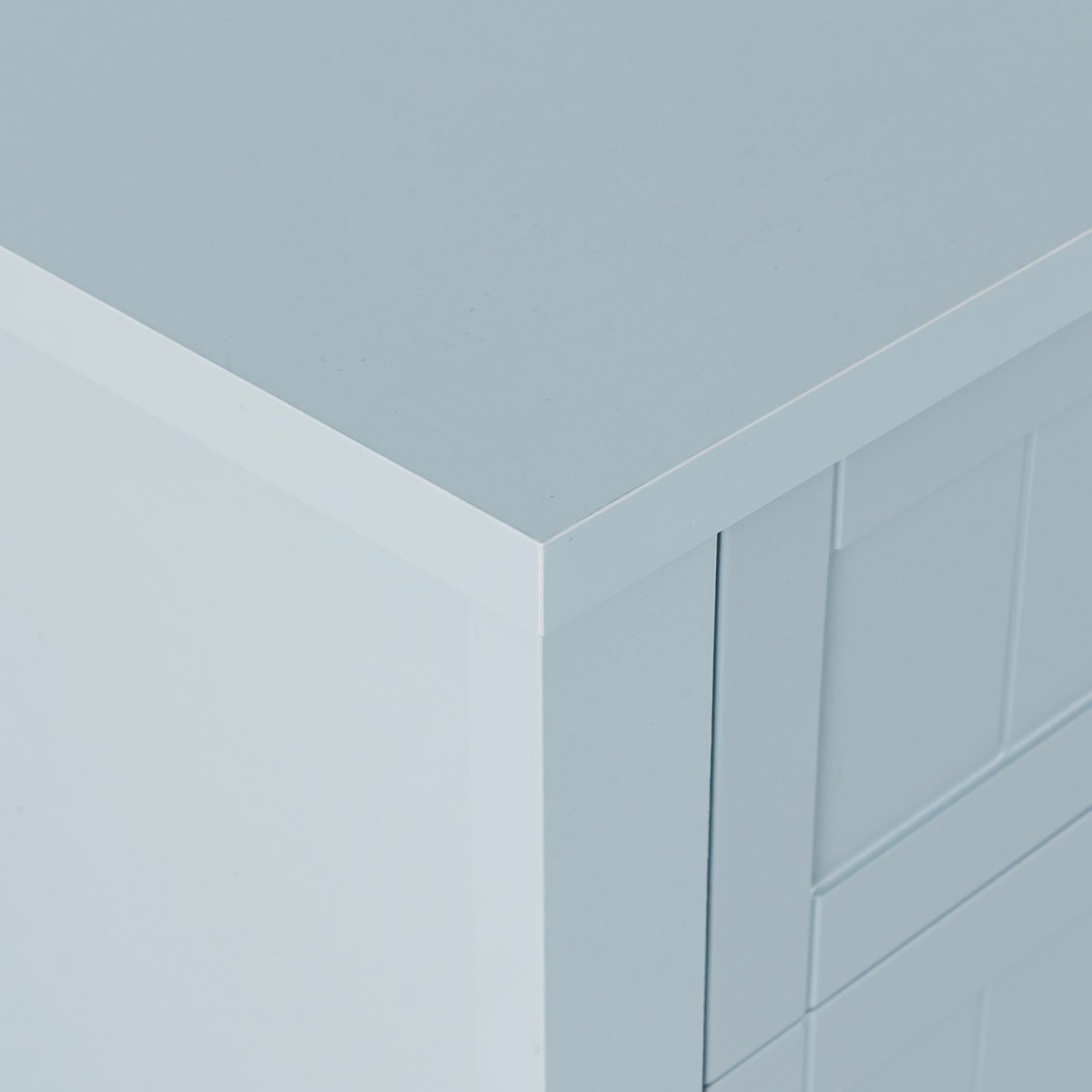 Nøordka Light Dresser Default 50" Grayish Blue Solid Wood Drawer Dresser Cabinet