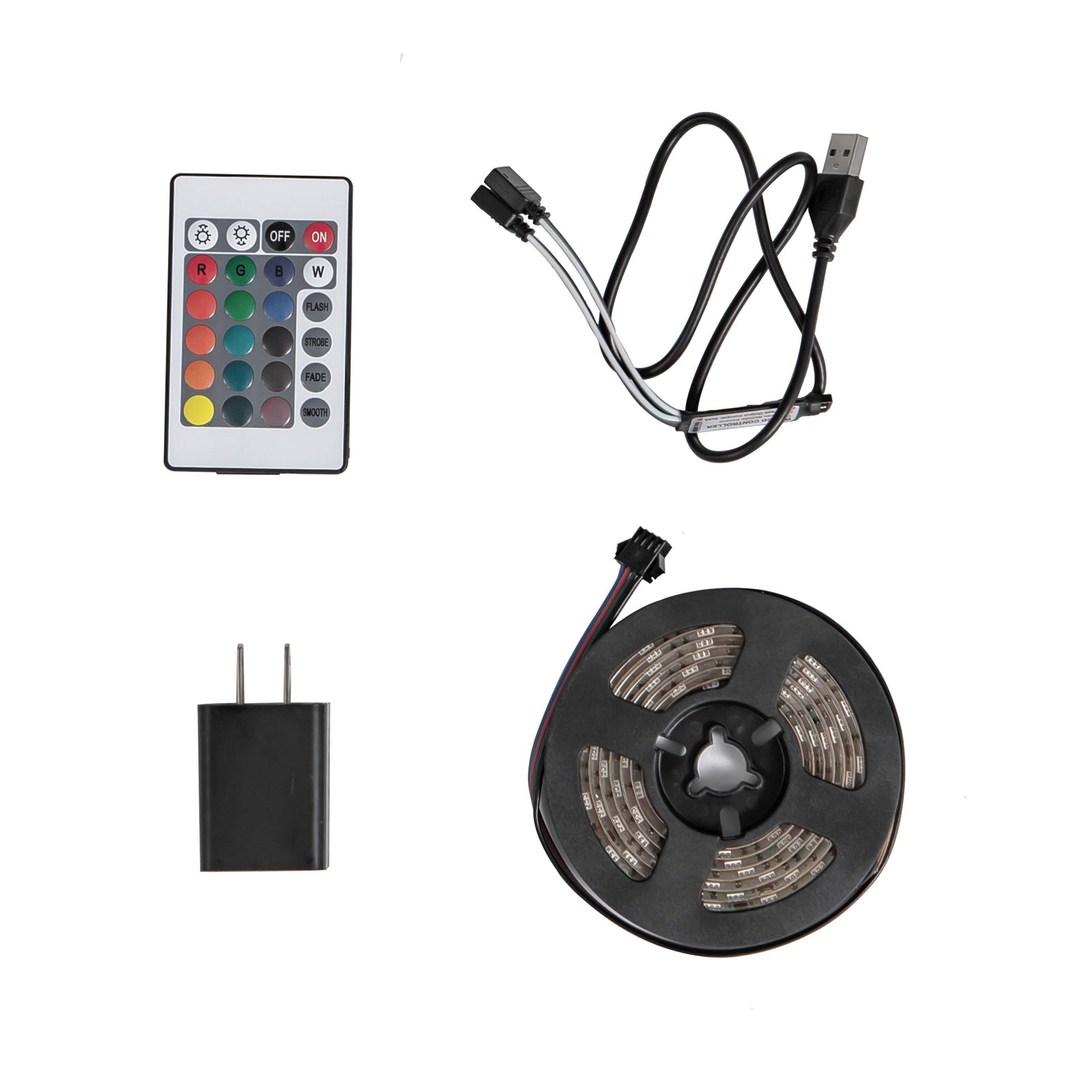 Nøordka Light Dresser Default 52" White 6 Drawer Dresser with LED Lights