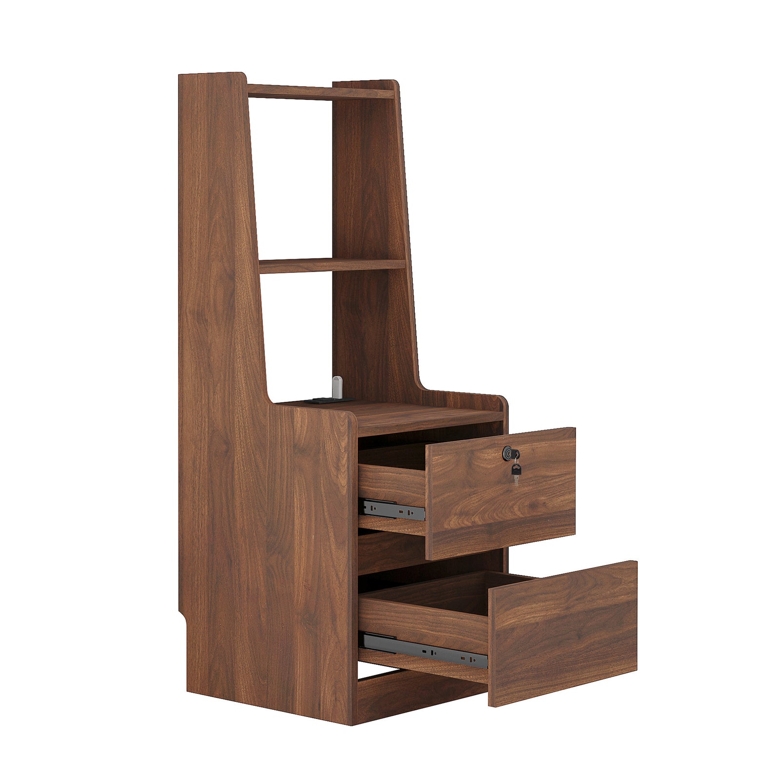 Nøordka Light Nightstand Default 16" Wood Smart Nightstand with Charging Station & Night Light