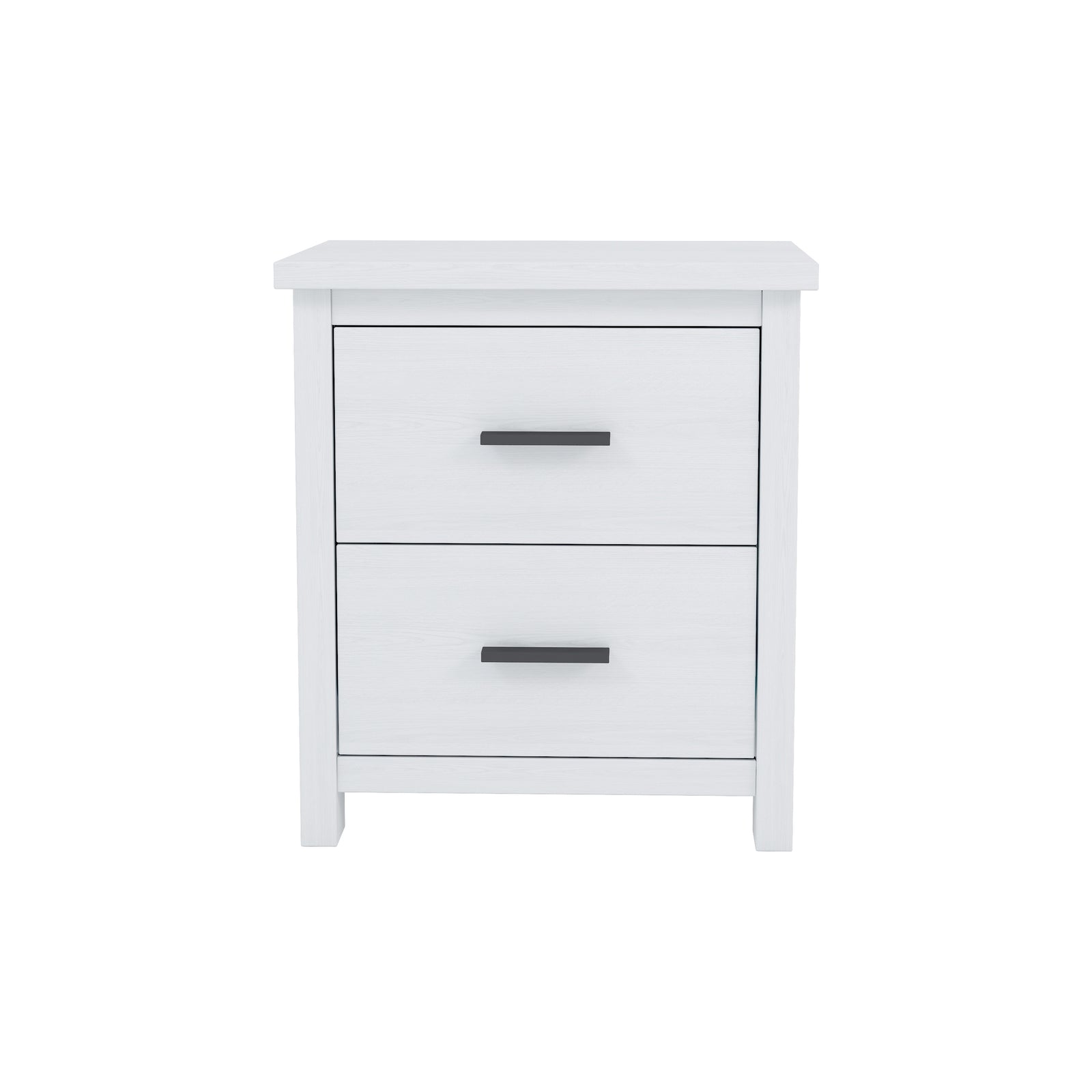 Nøordka Light Nightstand Default 20" Vintage White Two Drawer Wooden Nightstand