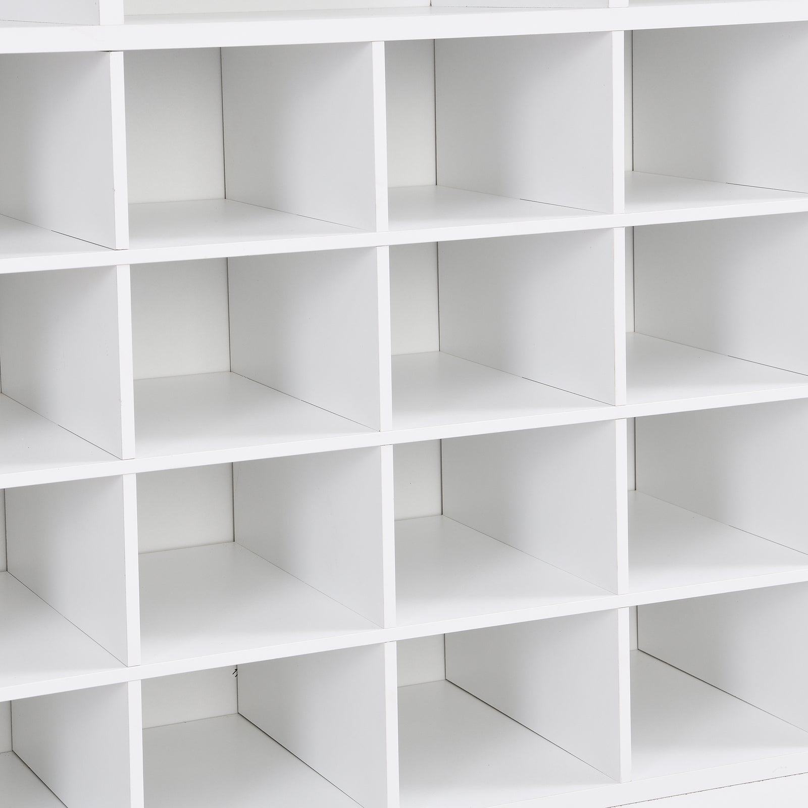 Nøordka Light Sideboard Default 45" White Sleek 24 Shoe Cubby Console