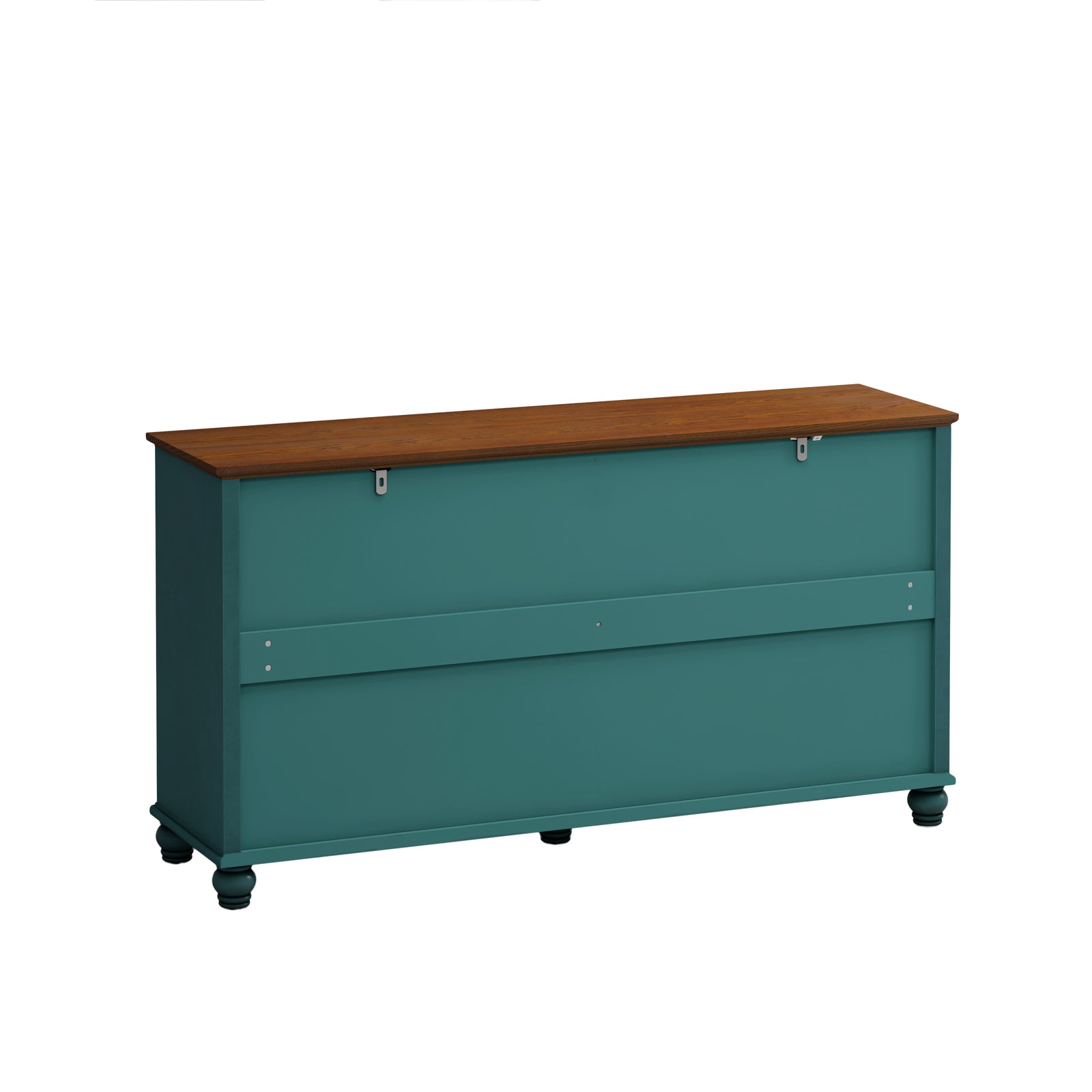 Nøordka Light Sideboard Default 60" Dark Green Elegant Antique 4-Door Cabinet