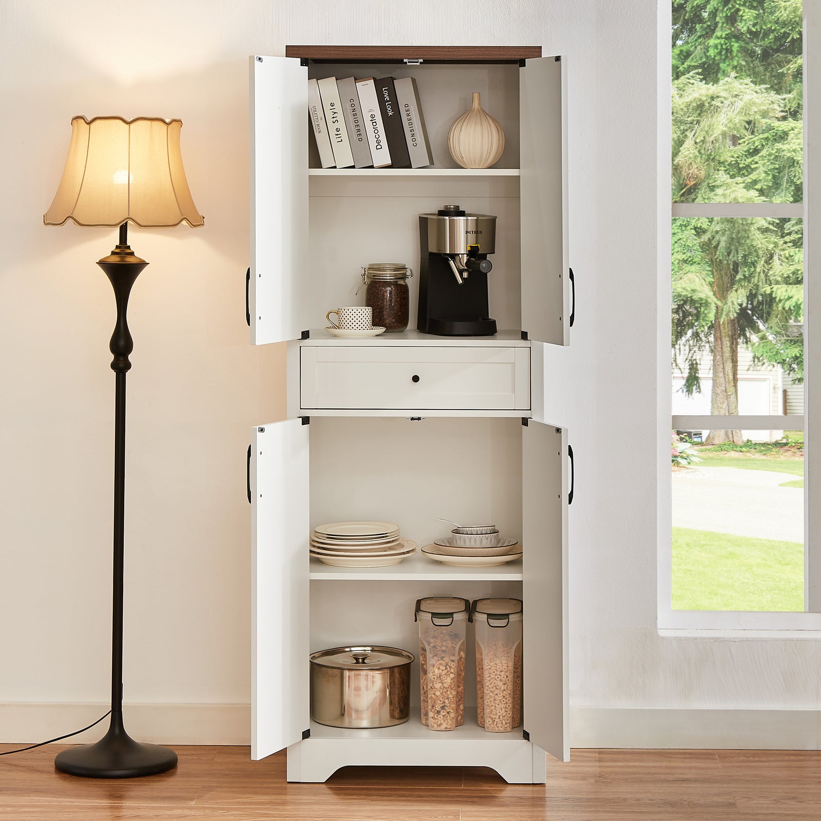 Nøordka Light Sideboard Default 68" Classic High Cabinet with Storage