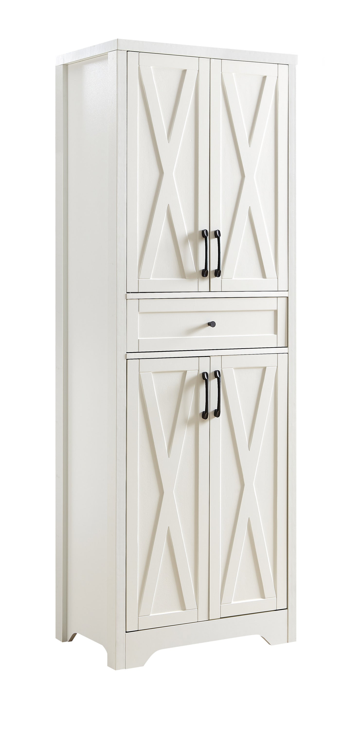 Nøordka Light Sideboard Default 68" White Tall Sideboard Cabinet With Storage