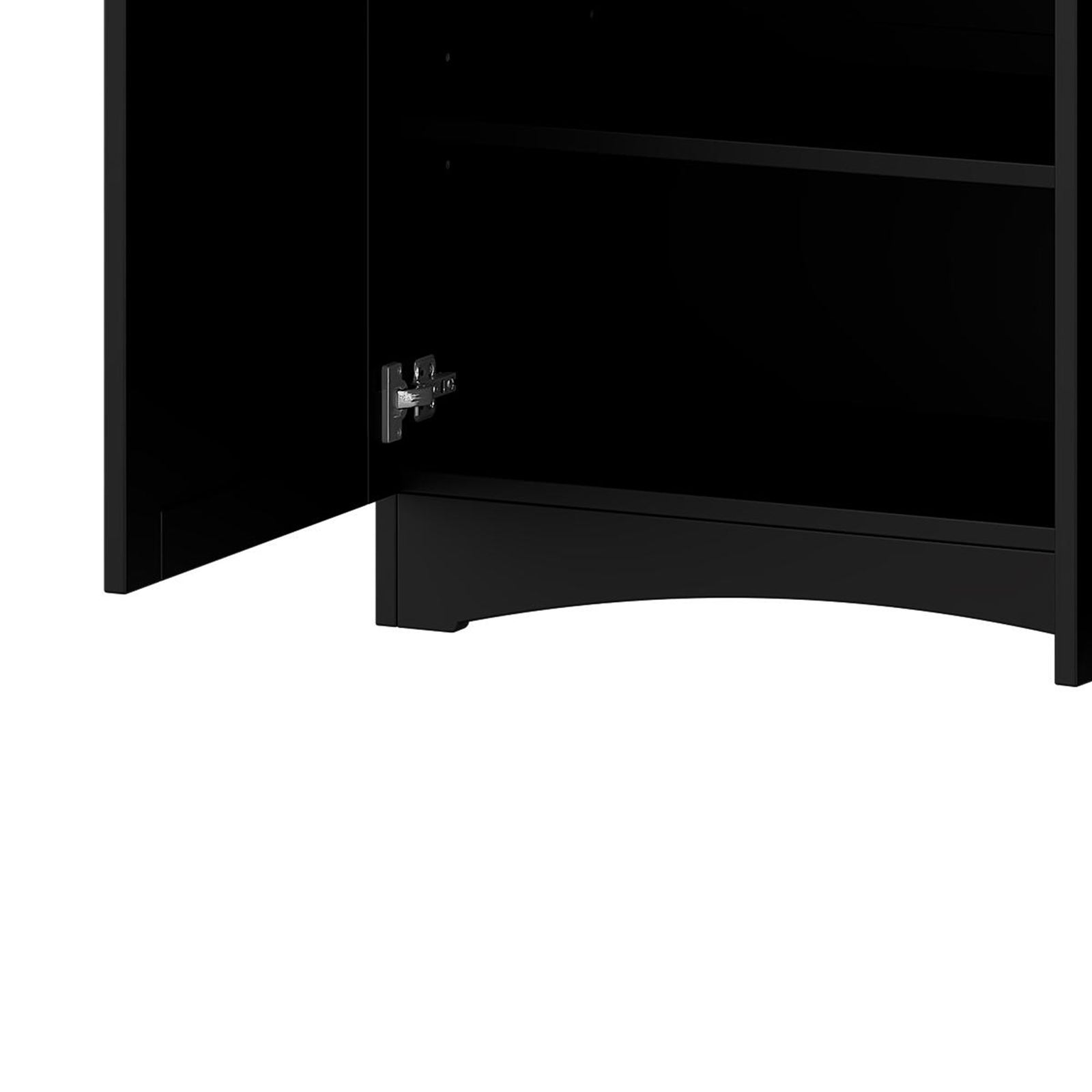 Nøordka Light TV Stand Default 3-Piece Black Farmhouse Style Entertainment Center for TVs Up to 70"