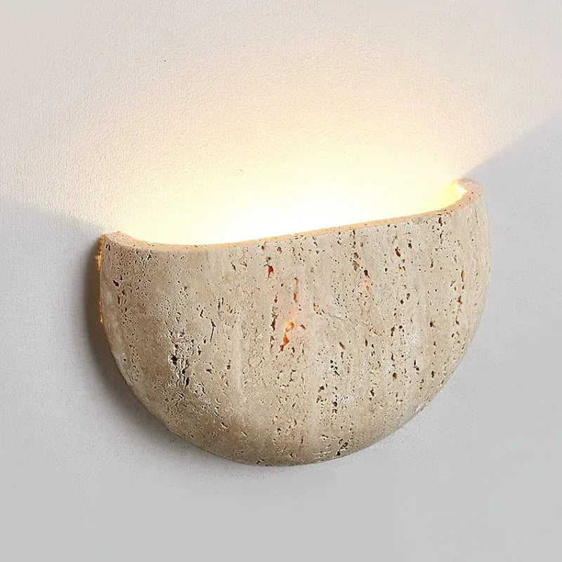 Nøordka Light Wall Light Fixtures 3000K Yellow Cave Stone Wall Lamp Light Fixture