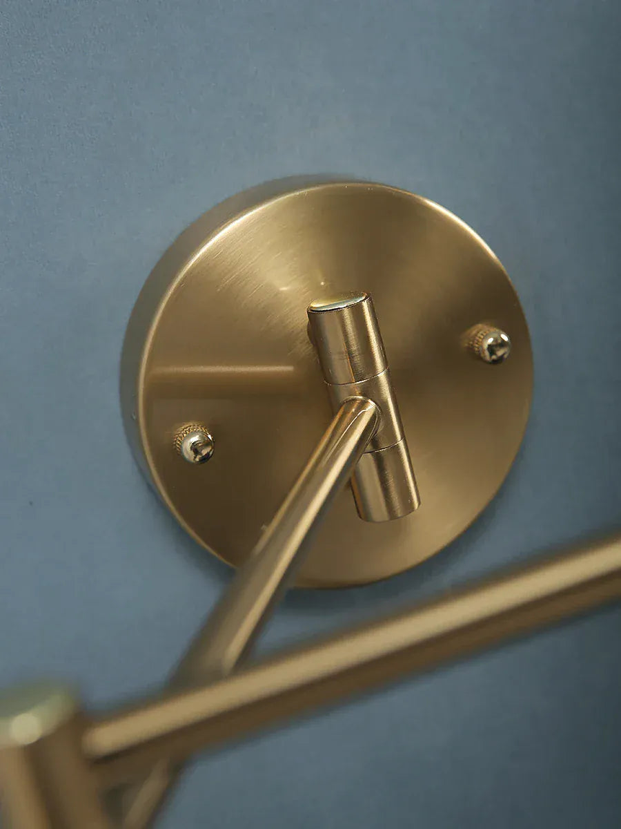 Nøordka Light Wall Light Fixtures American Classic Linen Shade Wall Light Fixture With Folding Swing Arm