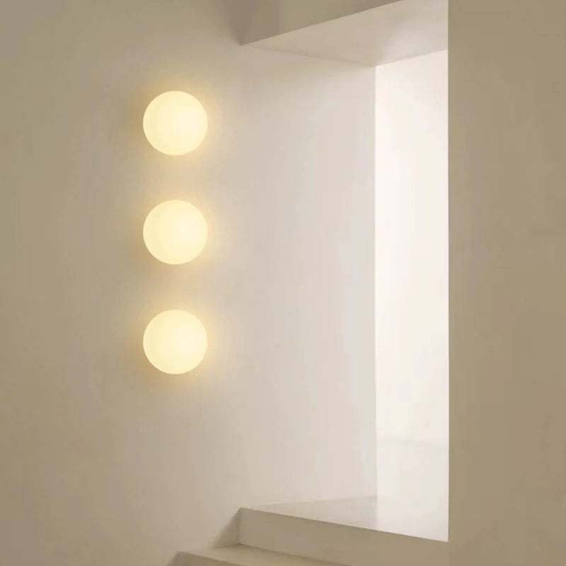 Nøordka Light Wall Light Fixtures Concealed Base Glass Wall Lamps In Frosted or Gloss