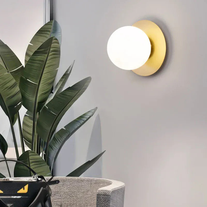 Nøordka Light Wall Light Fixtures Copper / 9W Warm White Simple LED Wall Lamp for Bedroom with G9 Bulb