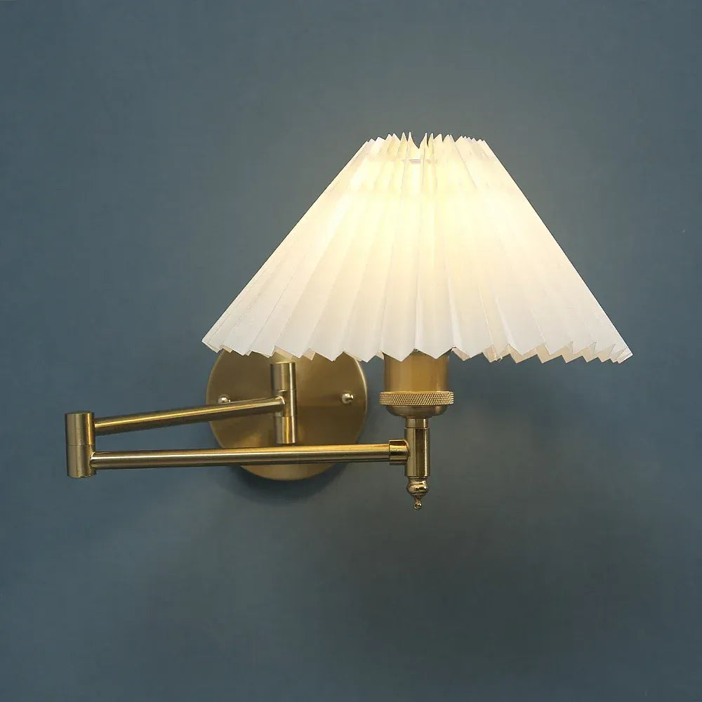 Nøordka Light Wall Light Fixtures Gold European Classic Adjustable Position Wall Lamp Light Fixture