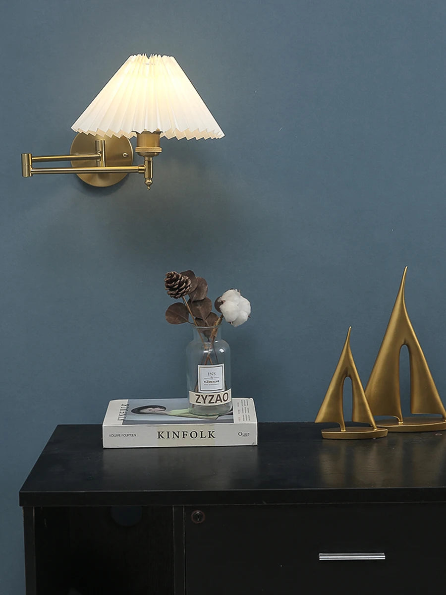 Nøordka Light Wall Light Fixtures Gold European Classic Adjustable Position Wall Lamp Light Fixture
