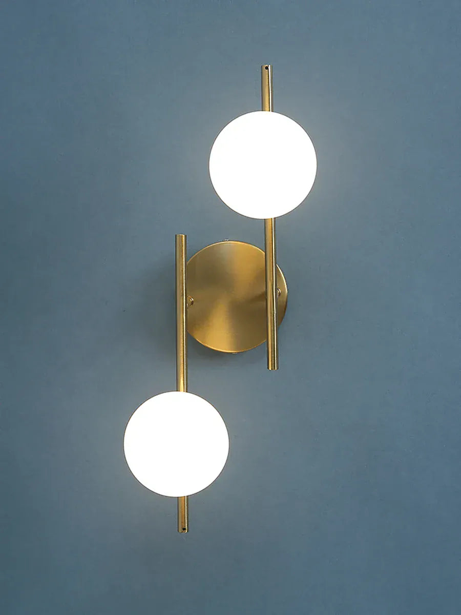 Nøordka Light Wall Light Fixtures Gold Modern Glass Ball Wall Sconce Lighting Fixture