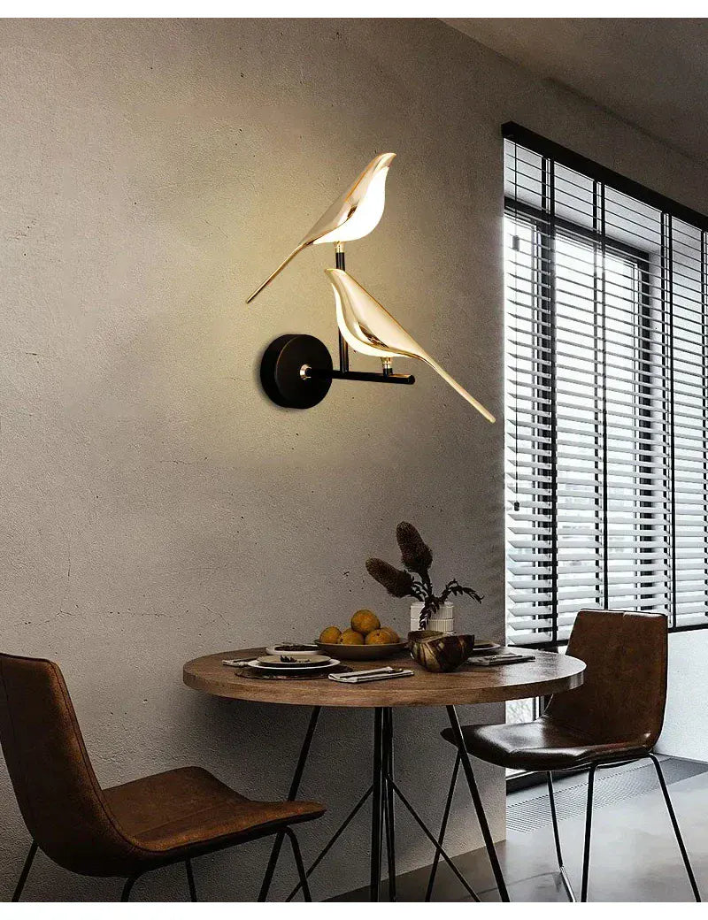 Nøordka Light Wall Light Fixtures Golden Magpie Wall Sconce Light Fixture