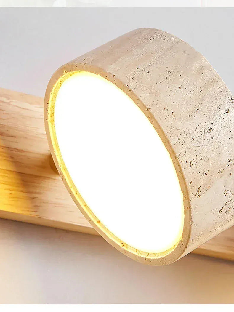 Nøordka Light Wall Light Fixtures Japanese Wabi Sabi Style Round Wall Light Fixture