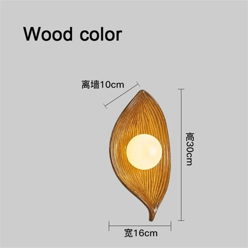 Nøordka Light Wall Light Fixtures Leaf Shade Wall Lamp Light Fixture