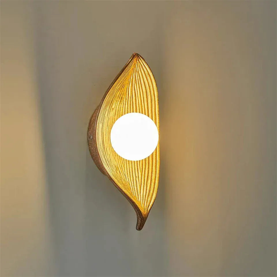 Nøordka Light Wall Light Fixtures Leaf Shade Wall Lamp Light Fixture