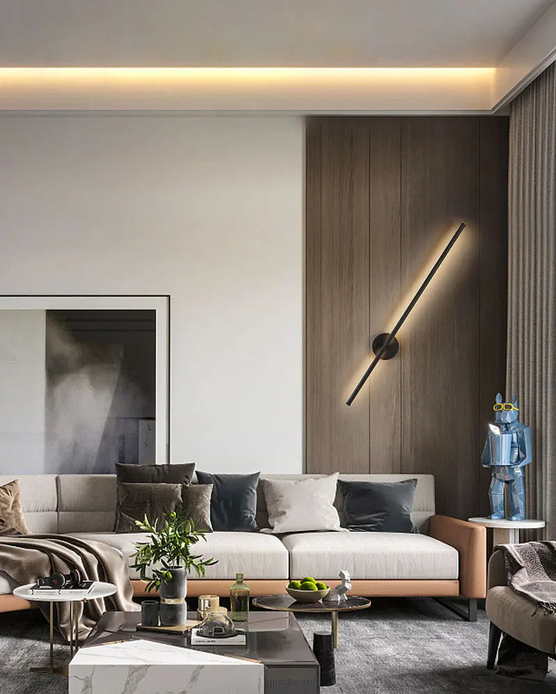 Nøordka Light Wall Light Fixtures Modern Black Indoor Touch Switch Dimmable LED Wall Sconce