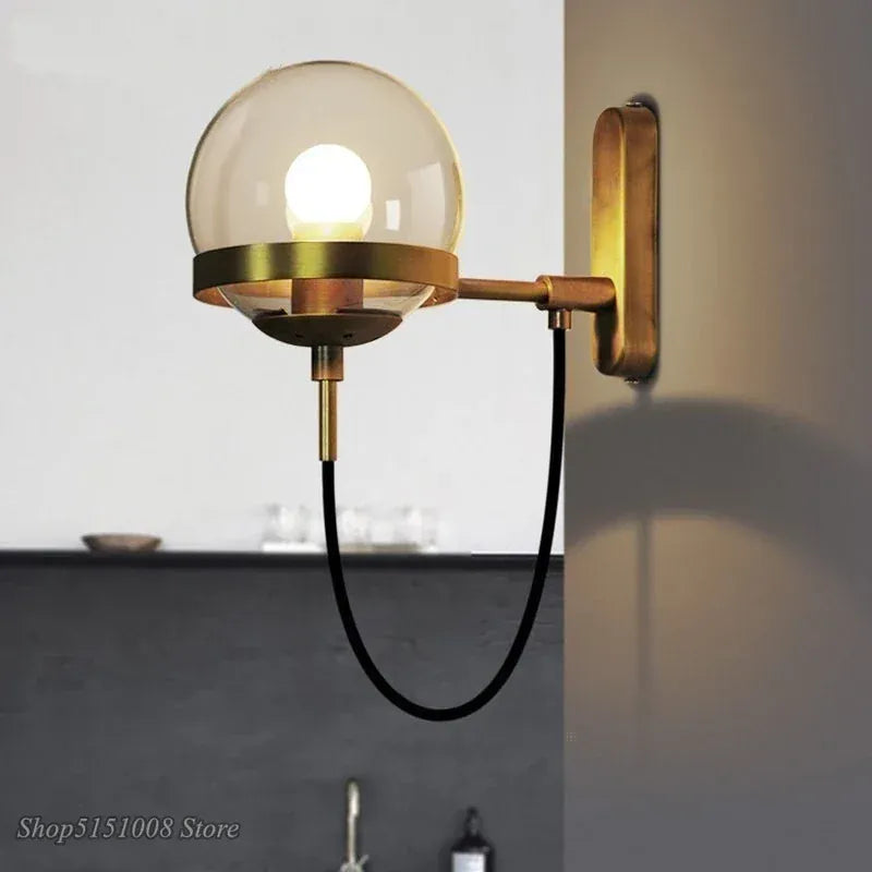 Nøordka Light Wall Light Fixtures Modern Globe Indoor Wall Lamp Light Fixture