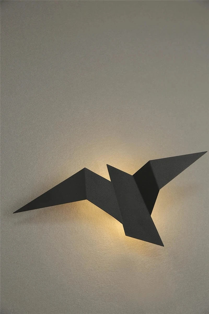 Nøordka Light Wall Light Fixtures Nordic Iron Art Flying Bird Wall Lamps Light Fixture