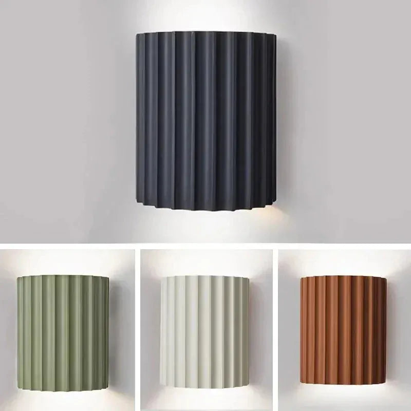 Nøordka Light Wall Light Fixtures Ribbed Nordic LED Wall Lamp Light Fixture
