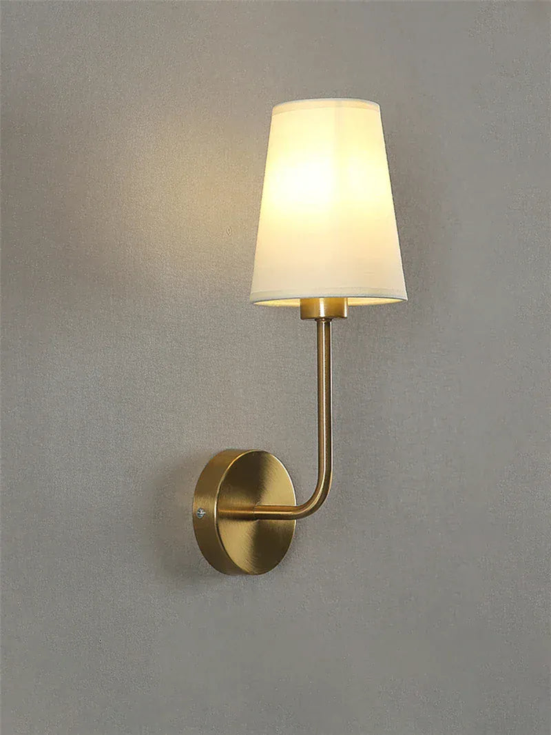 Nøordka Light Wall Light Fixtures Simple Classic Indoor Wall Light Fixtures with Linen Shades