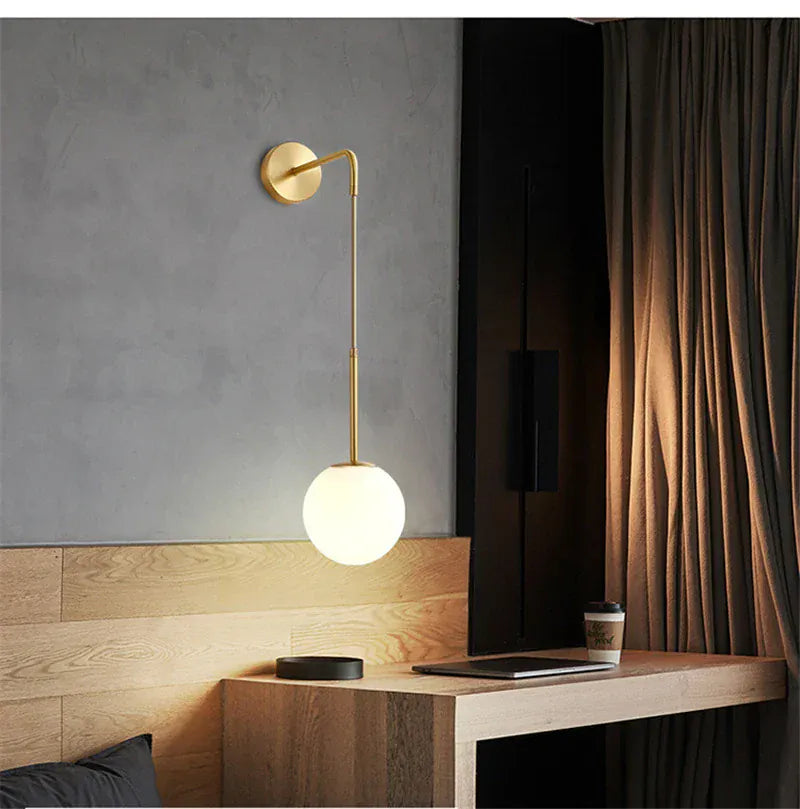 Nøordka Light Wall Light Fixtures Simple Nordic Globe Luxury Wall Light Fixture
