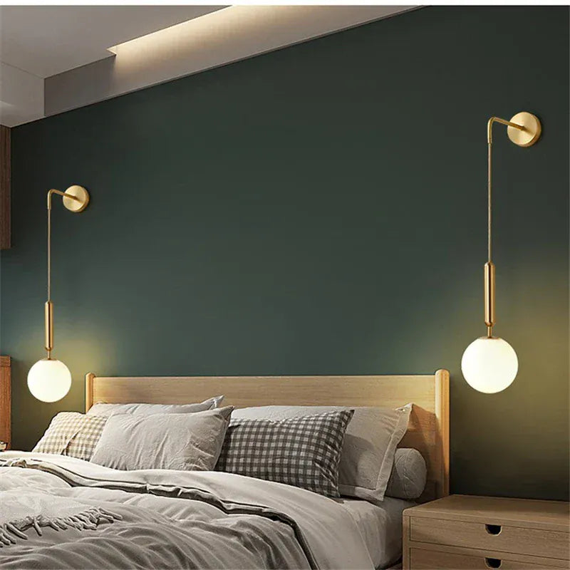 Nøordka Light Wall Light Fixtures Simple Nordic Globe Luxury Wall Light Fixture