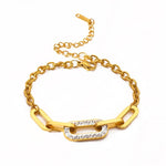 Load image into Gallery viewer, Paperclip Diamond Accented Bracelet