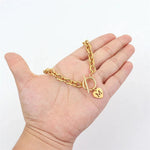 Load image into Gallery viewer, Paperclip Heart Letter Initial Choker Necklace