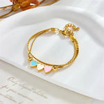 Load image into Gallery viewer, Pastel Forever Love Heart Necklace and Bracelet