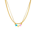 Load image into Gallery viewer, Pastel Forever Love Heart Necklace and Bracelet