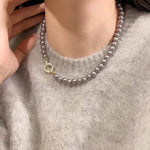 Load image into Gallery viewer, Pearl Diamond Accented Circle Pendant Bracelet and Necklace