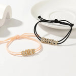 Load image into Gallery viewer, Personalized Bubble Diamond Name Layered Rope Bracelet