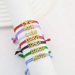 Load image into Gallery viewer, Personalized Bubble Name Layered Rope Bracelet