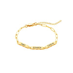 Load image into Gallery viewer, Personalized Family Names Paperclip Bracelet
