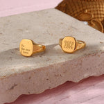 Load image into Gallery viewer, Positive Affirmation Engraved Rings