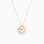 Load image into Gallery viewer, 18k Dainty Eternal Clover Necklace