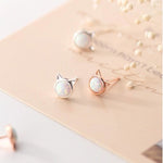 Load image into Gallery viewer, Sepideh Opal Stone Cat Earrings