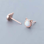 Load image into Gallery viewer, Sepideh Opal Stone Cat Earrings