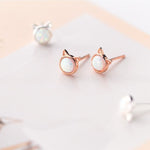 Load image into Gallery viewer, Sepideh Opal Stone Cat Earrings