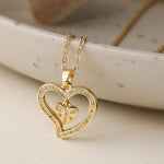 Load image into Gallery viewer, Shimmering Diamond Accented Heart Necklaces