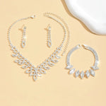 Load image into Gallery viewer, Shimmering Oval Diamond Necklace, Bracelet, and Earring Set